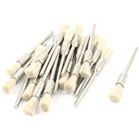 2,3 mm mandril blanco cerdas bol&iacute;grafo cepillo para pulir 22 piezas para Dremel