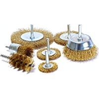 Juego 7 Cepillos Met&aacute;licos para Madera y Metal. Vastago 6 mm. Profesionales
