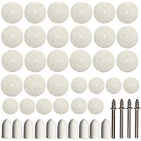 ZFE - Kit de disco pulidor y rueda, Point & Dorn, 64&nbsp;piezas, fieltro, herramientas multifunci&oacute;n con v&aacute;stago de 3&nbsp;mm