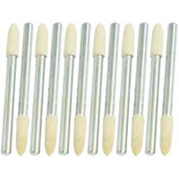 sourcing map 12 Pcs Fieltros C&oacute;nico De 3,5 mm 3mm Mango Por Taladro Amoladora