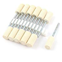 Pulidora compuesto para pulido 2 mm v&aacute;stago 8 x 16 mm cabeza fieltro Bobs 12 piezas