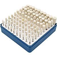 cnmade fieltro de lana Cono Montado pulido Buff ruedas puntas polaco Set Molienda accesorios accesorio para Dremel herramientas rotatorias 3&nbsp;mm v&aacute;stago 100&nbsp;pcs