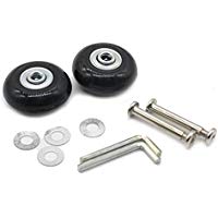 CDKJ 2 Tapas de 45 x 19 mm Maleta/Rueda de Repuesto para Patines al Aire Libre - Negro