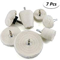 Zaeel Rueda de pulido, 7Pcs Rueda de pulir Herramienta de pulido Cono / Cil&iacute;ndrico / Seta / T-Shaped Mango Mop Rueda de frenado para coche, Aluminio, Joyer&iacute;a, Cromo, Cer&aacute;mica, Acero inoxidable