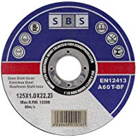SBS - Schl&ouml;&szlig;er Baustoffe - Disco de corte (acero inoxidable, 50 unidades, 115 x 1 mm)