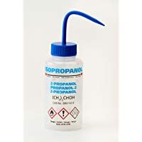 Azlon WGW539VTML - Pack de 5 frascos de lavado (isopropanol, pl&aacute;stico, cuello ancho, LDPE, 500 ml, con v&aacute;lvula)