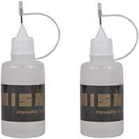 imisno DIY hecho a mano papel Quilling punta de precisi&oacute;n pegamento aplicador aguja Squeeze botella&nbsp;&ndash;&nbsp;pack de 2&nbsp;(3,5&nbsp;pulgadas x 1.18&nbsp;pulgadas, 30&nbsp;ml, color blanco)