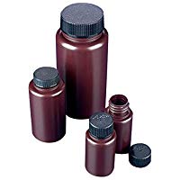 Azlon BWP0500AP - Botes de pl&aacute;stico (polipropileno, 500 ml, cuello ancho, 10 unidades), color &aacute;mbar