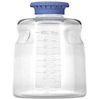 Autofil policarbonato est&eacute;riles desechables media botella con tap&oacute;n de polipropileno, 1000&nbsp;ml volumen (Pack de 24)