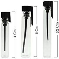 24 botes vac&iacute;os de 1&nbsp;ml/2 ml/3 ml para muestras de perfume, de cristal, con cuentagotas, para aceites esenciales, botellas de aromaterapia, 1ML, 1