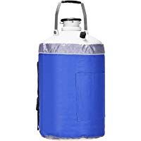 bestequip 10L nitr&oacute;geno l&iacute;quido contenedor tanque de nitr&oacute;geno l&iacute;quido criog&eacute;nicas contenedor con 3&nbsp;botes de aleaci&oacute;n de aluminio y bolsa de transporte