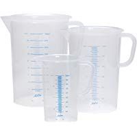 Azlon JPB2000P - Jarras medidoras (polipropileno, 2000 ml), color azul
