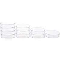 Petri - SODIAL(R)10 piezas Placas de Petri Esteril w /Lids para Placa de laboratorio Bacteriano Levadura 55mm x 15mm