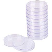 Placa de Petri de Pl&aacute;stico,10 piezas de Placa de Petri Esterilizada Transparente,Recipiente de Cultivo Bacteriano con Tapa para Cultivo de Laboratorio Levadura Bacteriana (90 mm)