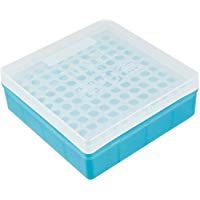 TOOGOO(R) Caja Cuadrada de tubo de centrifuga 1.5ml de Plastico con 100 Posiciones para Laboratorio
