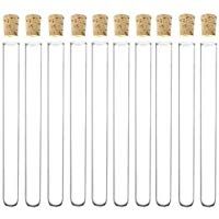 Tubo de ensayo de pl&aacute;stico con tap&oacute;n de corcho 16x150mm 6 inches 20 ml Claro Como el Cristal Pack50, Favor de la boda de Tubos, todos los Tama&ntilde;os Disponibles En la Tienda