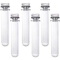 UEETEK Tubos de ensayo pl&aacute;sticos regalo tubos con tapas, 40ml, envases de sal de ba&ntilde;o, paquete de 20