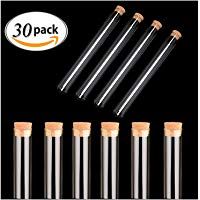 Dancepandas Tubos de ensayo pl&aacute;sticos con tap&oacute;n de corcho(5ml,30 Pack )