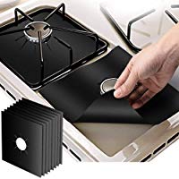 ToomLight 4 Unids Reutilizable Estufa Quemador Estufa Quemador de estufa Cubre Papel de aluminio Avellanador Estufa Estufa Protector Protector Cubierta