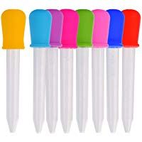 Afufu Pipetas L&iacute;quidas 8 Pieza Liquid Dropper Silicona y Pl&aacute;stico para Hacer Dulces