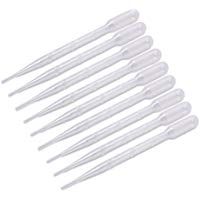 UEETEK 100pcs 3ML Transfiere Pipette Dropper Plastic Graduated Pipettors de medici&oacute;n desechables para mezclar pinturas de acr&iacute;lico y laboratorio