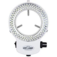 SODIAL(R) luz de anillo de144 LEDs Luz del anillo para luz de lampara de Microscopio 6000K 0-100% ajustable Blanca