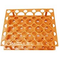 UKCOCO Soporte de tubo de centr&iacute;fuga desmontable Soporte de tubo de centr&iacute;fuga Accesorio de experimento cient&iacute;fico de laboratorio 15 ml/50 ml (naranja)