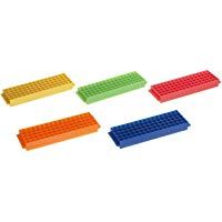 Heathrow Scientific HD29025D - Gradilla para microtubos de ensayo (polipropileno, para 80 unidades, 225 x 67 x 28 mm, pack de 5), color rosa