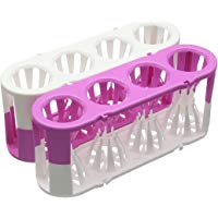Heathrow Scientific HDHD120186 Adapt-A-Rack - Gradilla para tubos de ensayo (2 unidades), color rosa y blanco