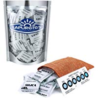 lapurete de&reg; Paquete de 5 Gramos de 50 Paquetes de Gel de s&iacute;lice desecante Deshumidificadores (regeneraci&oacute;n)