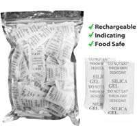 LotFancy Bolsas de Gel de S&iacute;lice, 2g x 160 Paquetes Desecantes de Humedad, No T&oacute;xico, Inodoro, Seguro