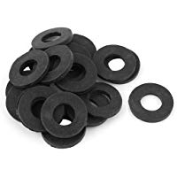 Sourcingmap&reg; - Arandela de goma para manguera de agua, 19 x 9,5 x 2 mm, 20 unidades, color negro