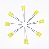 100Pack 1.5"Industrial Punta roma Aguja dispensadora. Aplicador de precisi&oacute;n. Jeringa Agujas dispensadoras 19G