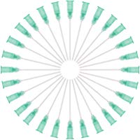 100Pack 1.5"Industrial Punta roma Aguja dispensadora. Aplicador de precisi&oacute;n. Jeringa Agujas dispensadoras 20G