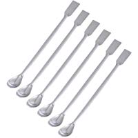 &nbsp;&ndash;&nbsp;6&nbsp;cucharillas de Laboratorio de acero inoxidable plato Cuadrado de acero inoxidable con Doble esp&aacute;tula de 19&nbsp;cm para Laboratorio de Laboratorio