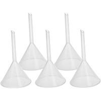 UEETEK 5 piezas 60ml de embudo de pl&aacute;stico multiuso para laboratorio