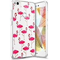 Funda Huawei P8 Lite 2017 ,Funda Silicona Gel Carcasa Ultra Delgado Flexible Tpu Goma Silicona Protector Flexible Cover Case Estuche Protective Caso para Huawei P8 Lite 2017 ,Flamenco L