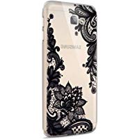Funda Galaxy J3 (2016) ,Funda Silicona Gel Carcasa Ultra Delgado Flexible Tpu Goma Silicona Protector Flexible Cover Case Estuche Protective Caso para Samsung Galaxy J3 (2016) ,Mariposa Azul