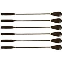 6 cucharas, acero inoxidable 22 cm, 1,9 cm de extremo ancho y 0,7 cm de estrecho