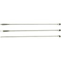 Cucharas de laboratorio de acero inoxidable, esp&aacute;tulas de laboratorio de 22,35 cm, 3 unidades