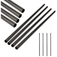 BaBaSM Excelente Tubo de Fibra de Carbono, 4pcs 330x8x6mm Tubo de Fibra de Carbono RC Quadcopter