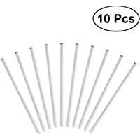 UKCOCO 10 piezas de agitaci&oacute;n de vidrio varilla de vidrio resistente a altas temperaturas Stir Stick para revolver bebidas fr&iacute;as calientes c&oacute;cteles bebidas mezclas