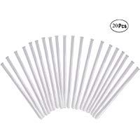 Mengger agitaci&oacute;n de vidrio varilla Cristal Rod agitar Stick resistente a altas temperaturas Stir Stick para revolver bebidas fr&iacute;as calientes c&oacute;cteles bebidas mezclas 20 piezas agitadores