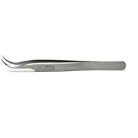 DuMont # 7&nbsp;pinzas; Acero inoxidable, pulido, 0,1&nbsp;x 0,15&nbsp;mm puntas; Longitud 11,5&nbsp;cm, curvado