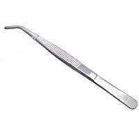 Curvado utilidad general purpose profesional de acero inoxidable pinzas pinzas de precisi&oacute;n (6,3 cm de largo plata para medcical y