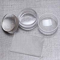 InisIE Nueva clavo de DIY que estampa la Matriz con el casquillo de herramienta de la manicura del raspador de transferencia de placas