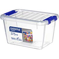 Sistema Storage Contenedor, Polipropileno, Pl&aacute;stico, Transparente, 375 ML