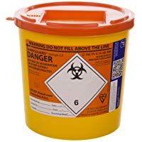 Daniel Sharps Bins DNDD472OL - Sharps 2.5l, Cubierta naranja