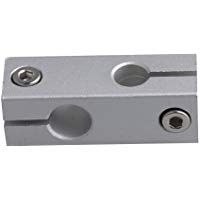 CNBTR - Soporte de gu&iacute;a de sujeci&oacute;n para barra de movimiento lineal para 2 ejes de cruz con agujero de eje de 8 mm y 10 mm