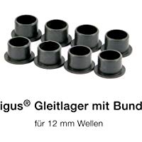 8 x igus &reg; Rodamiento con brida - iglidur&reg; &Oslash;12mm GFM-121418-15